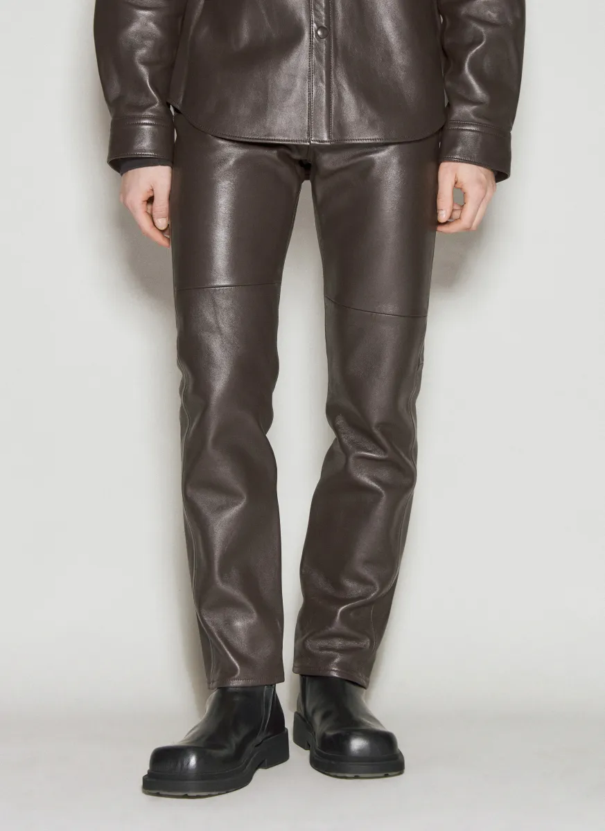 x Acne Studios Leather Pants