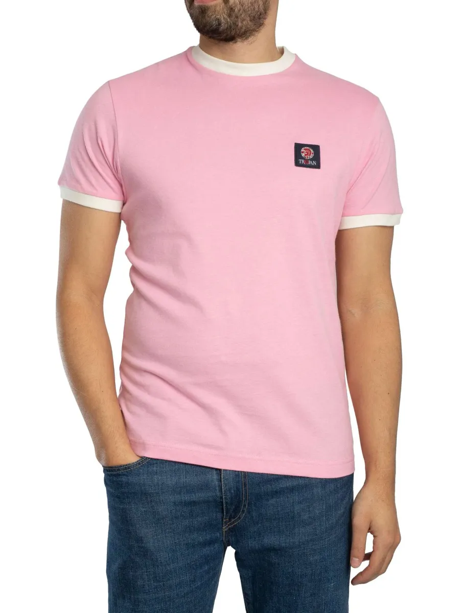 Flag Badge Ringer T-Shirt
