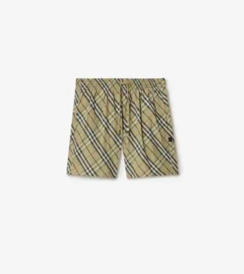 Check Swim Shorts in Glade green - Men, Nylon