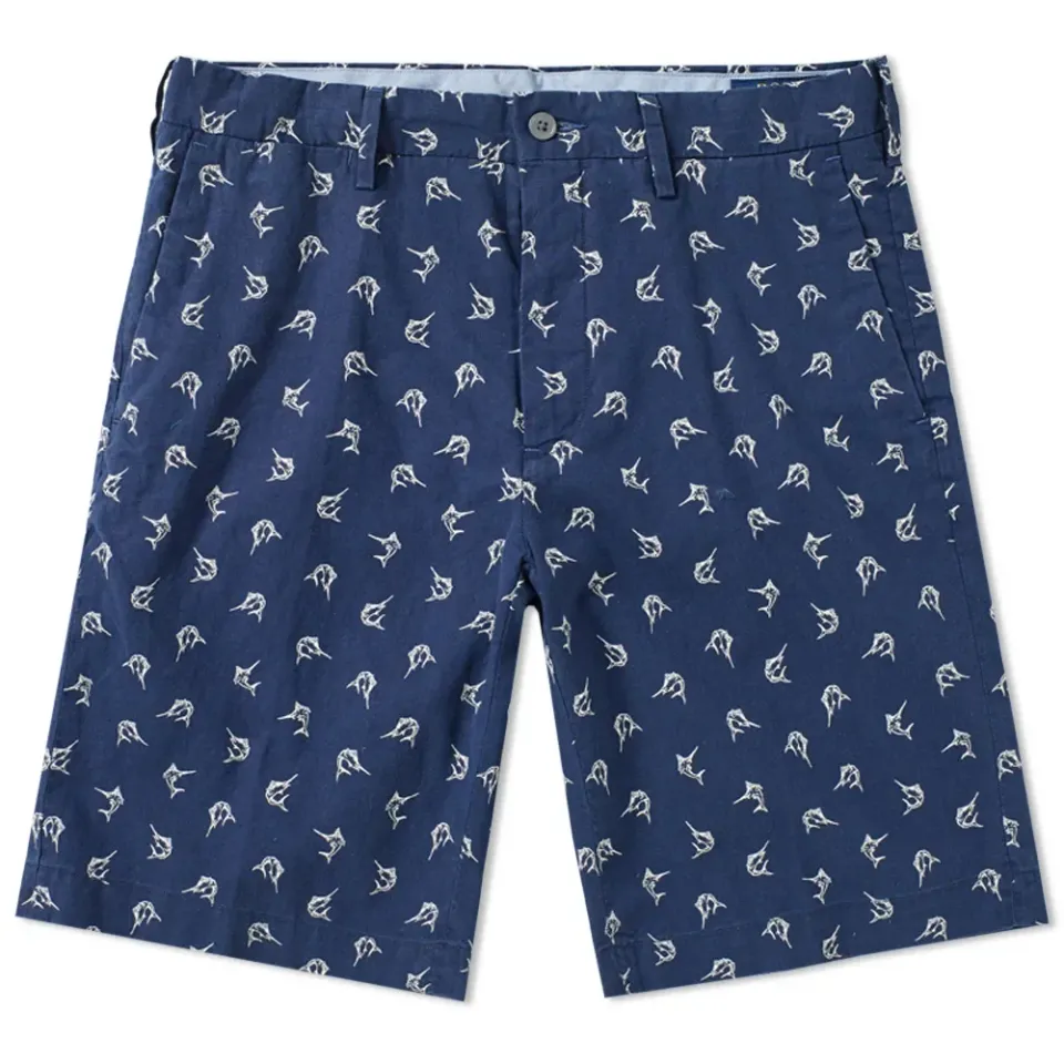 Polo Ralph Swimming Sailfish Linen Short