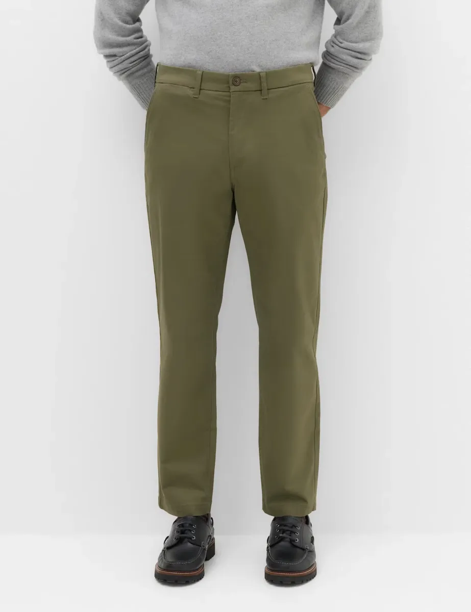 Regular Fit Twill Chinos Hunter Green