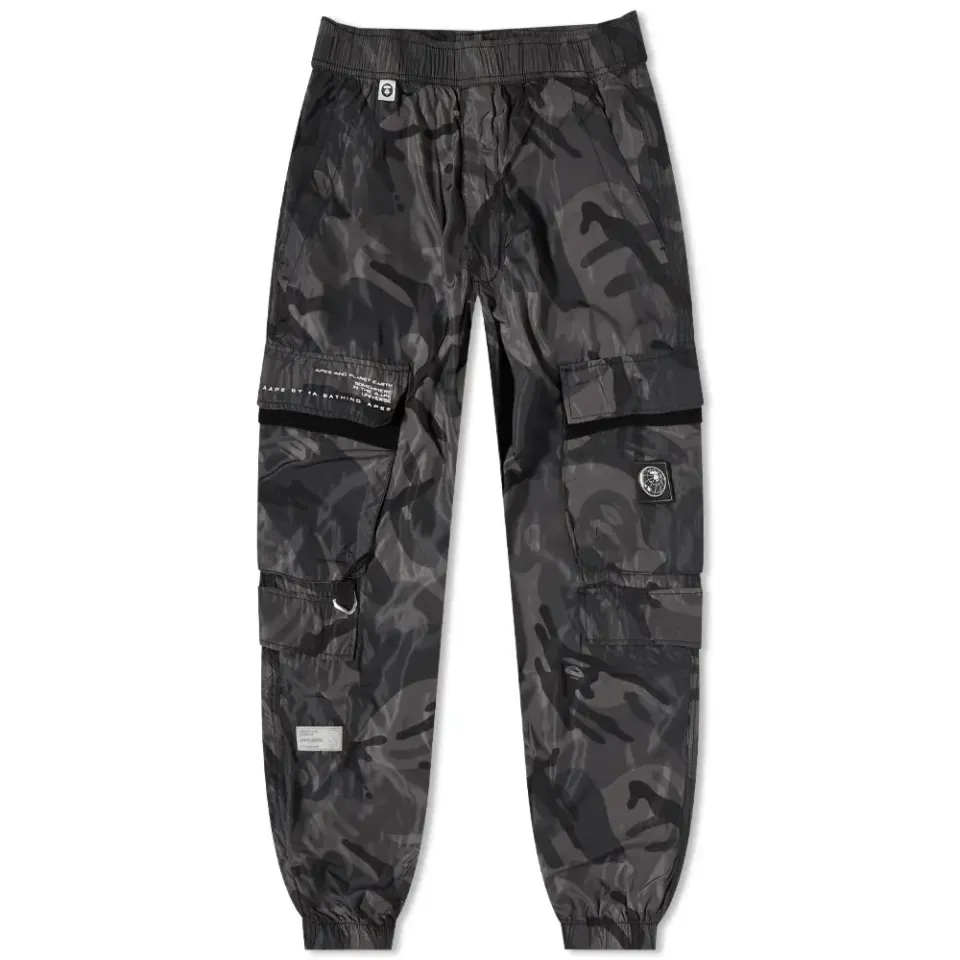AAPE Nylon Camo Cargo Pants