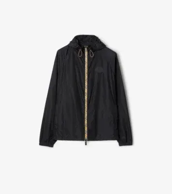 Nylon Clapton Hooded Jacket in Navy