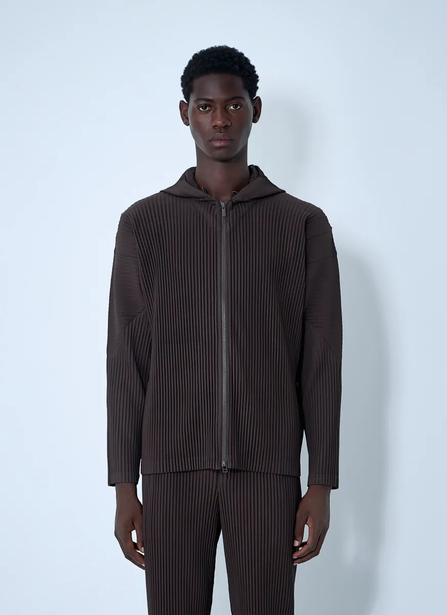 Pleated Hooded Jacket