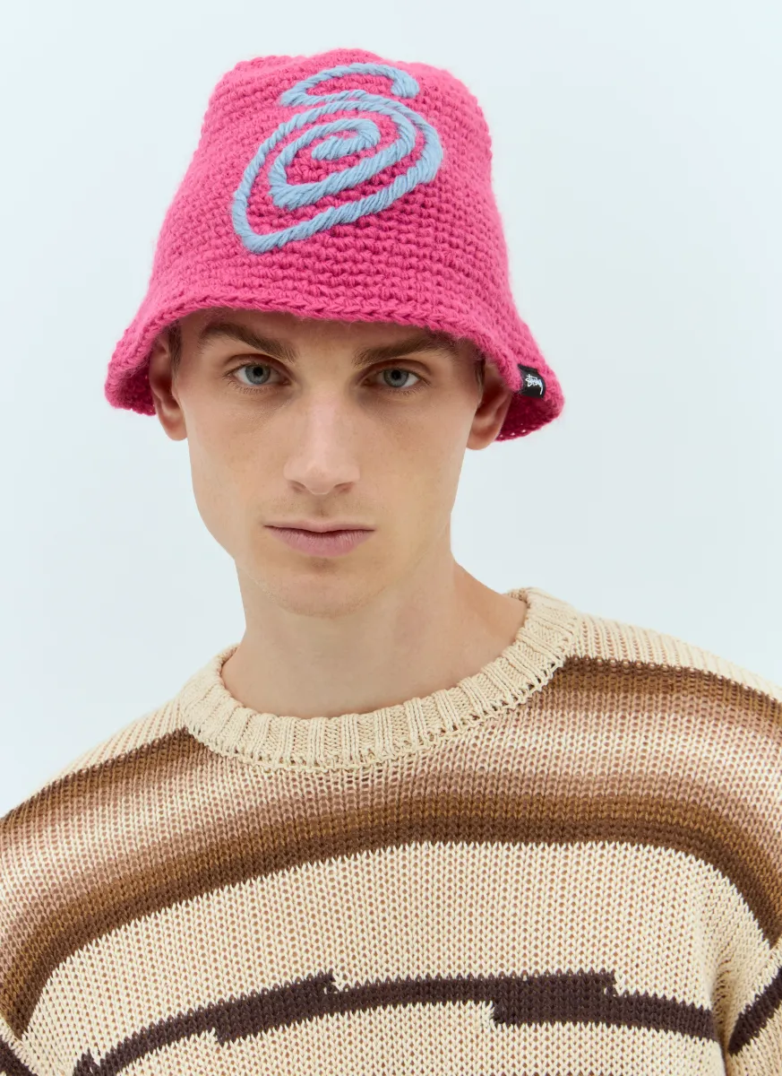 Swirly Knit Bucket Hat