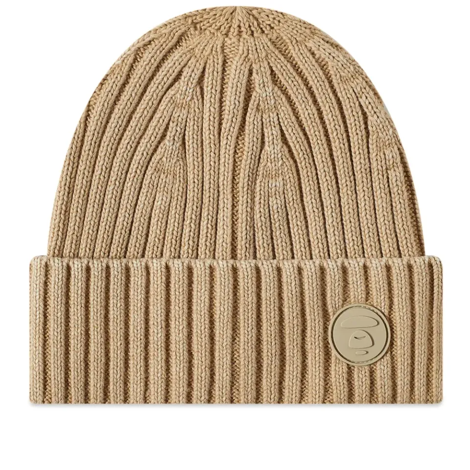 AAPE Ribbed Logo Beanie