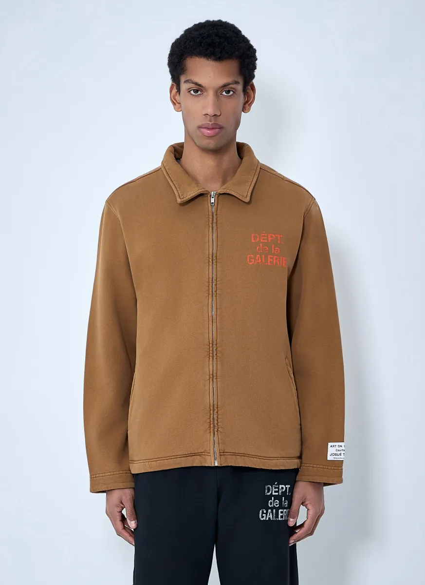 Zip-Front Cotton Jacket