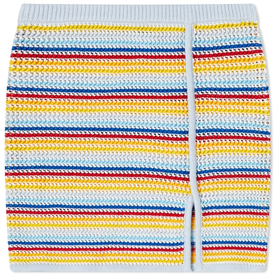 Texture Stripe Mini Skirt
