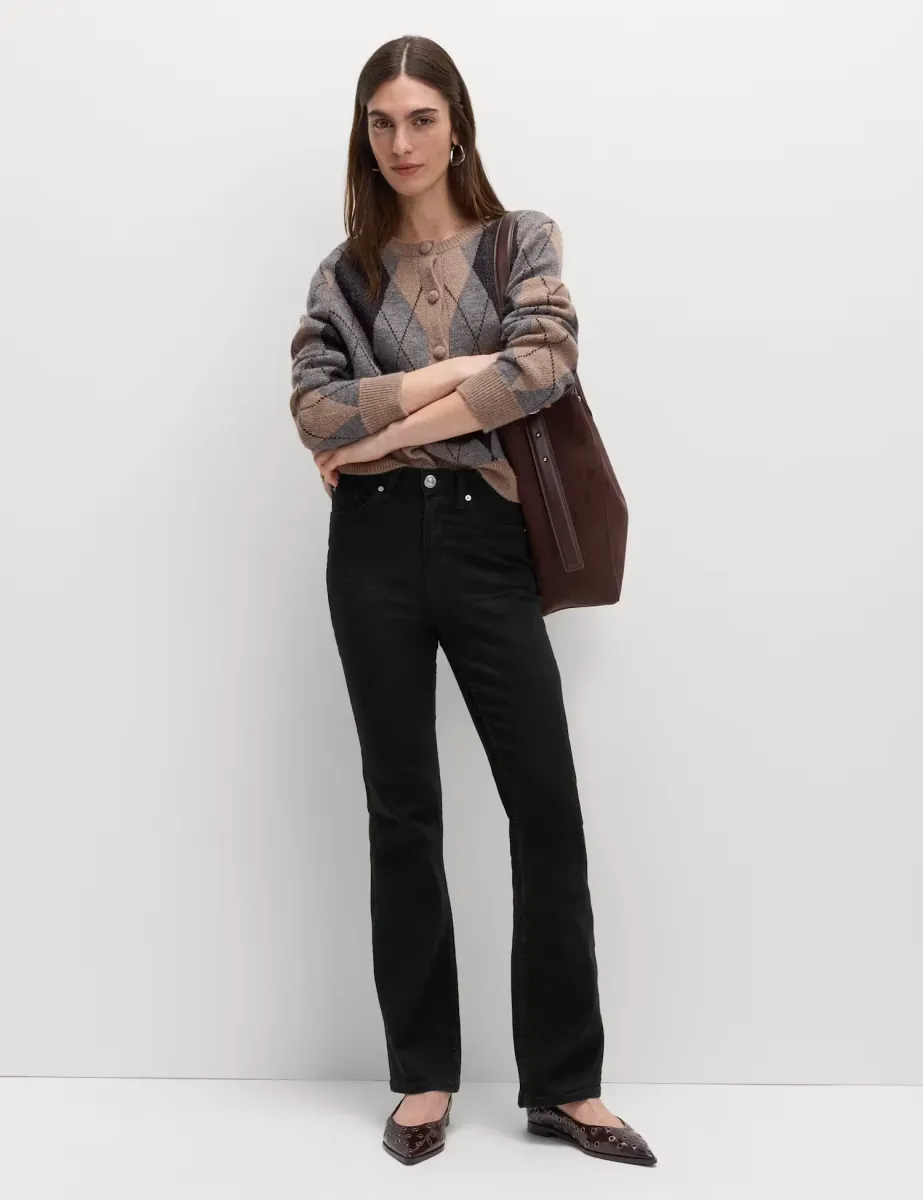 Eva Bootcut Jeans Black Mix
