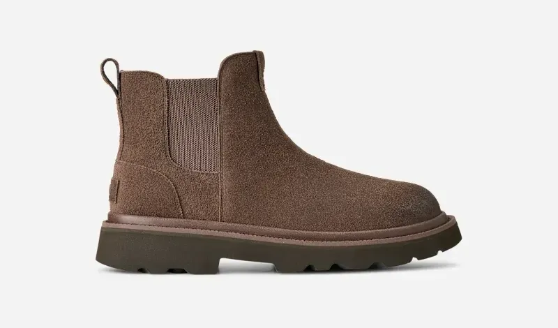 Chelsea Lug Boot, Suede/Polyester/Wool