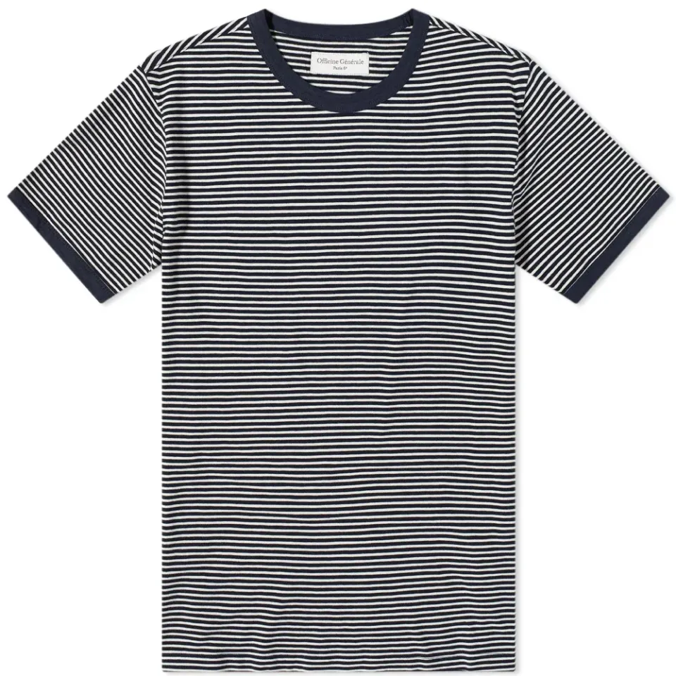 Officine Générale Stripe T-Shirt