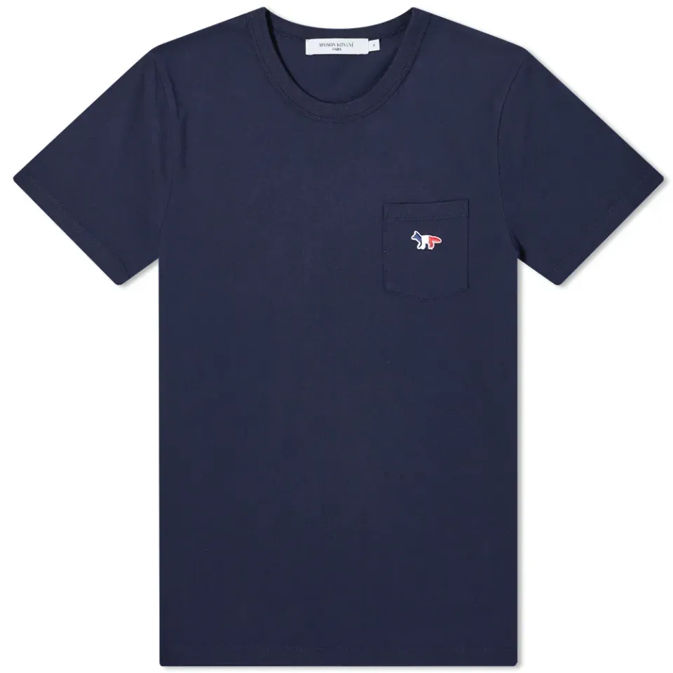 Maison Kitsuné Tricolor Fox Patch Classic Pocket Tee