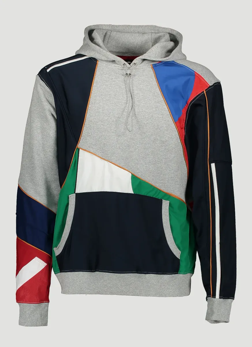 Patchwork Hooded Sweater