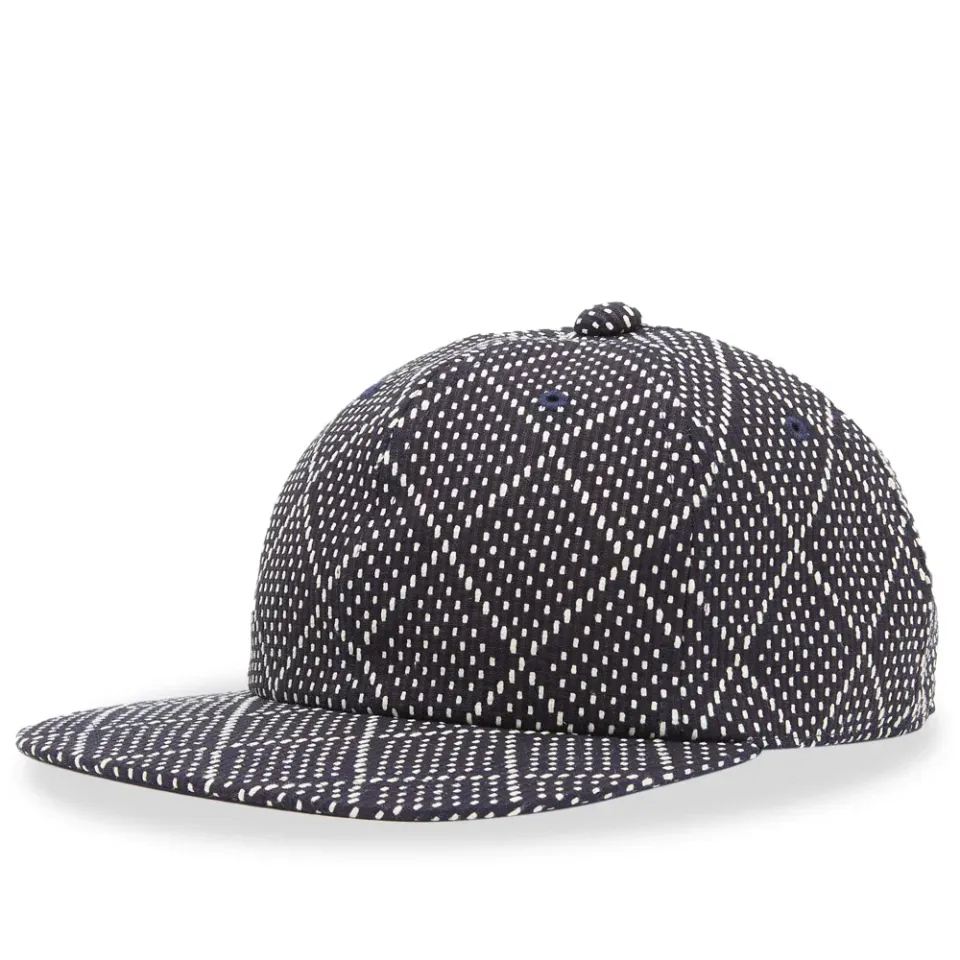 Indigo Diamond Stitch Sashiko Baseball Cap