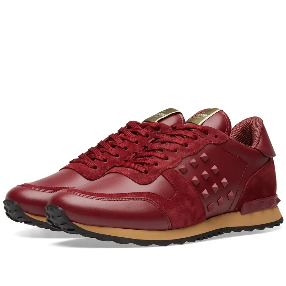 Leather Rockstud Sneaker