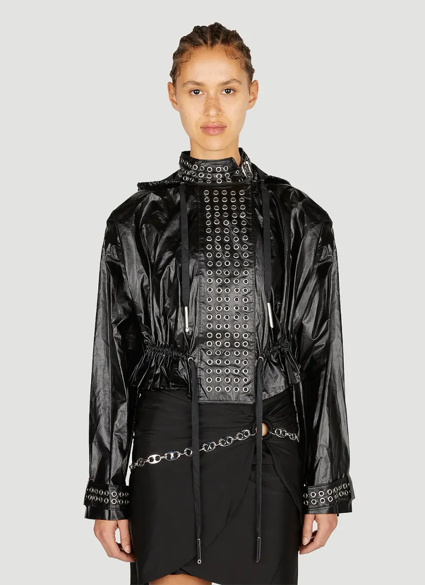 Eyelet Biker Jacket