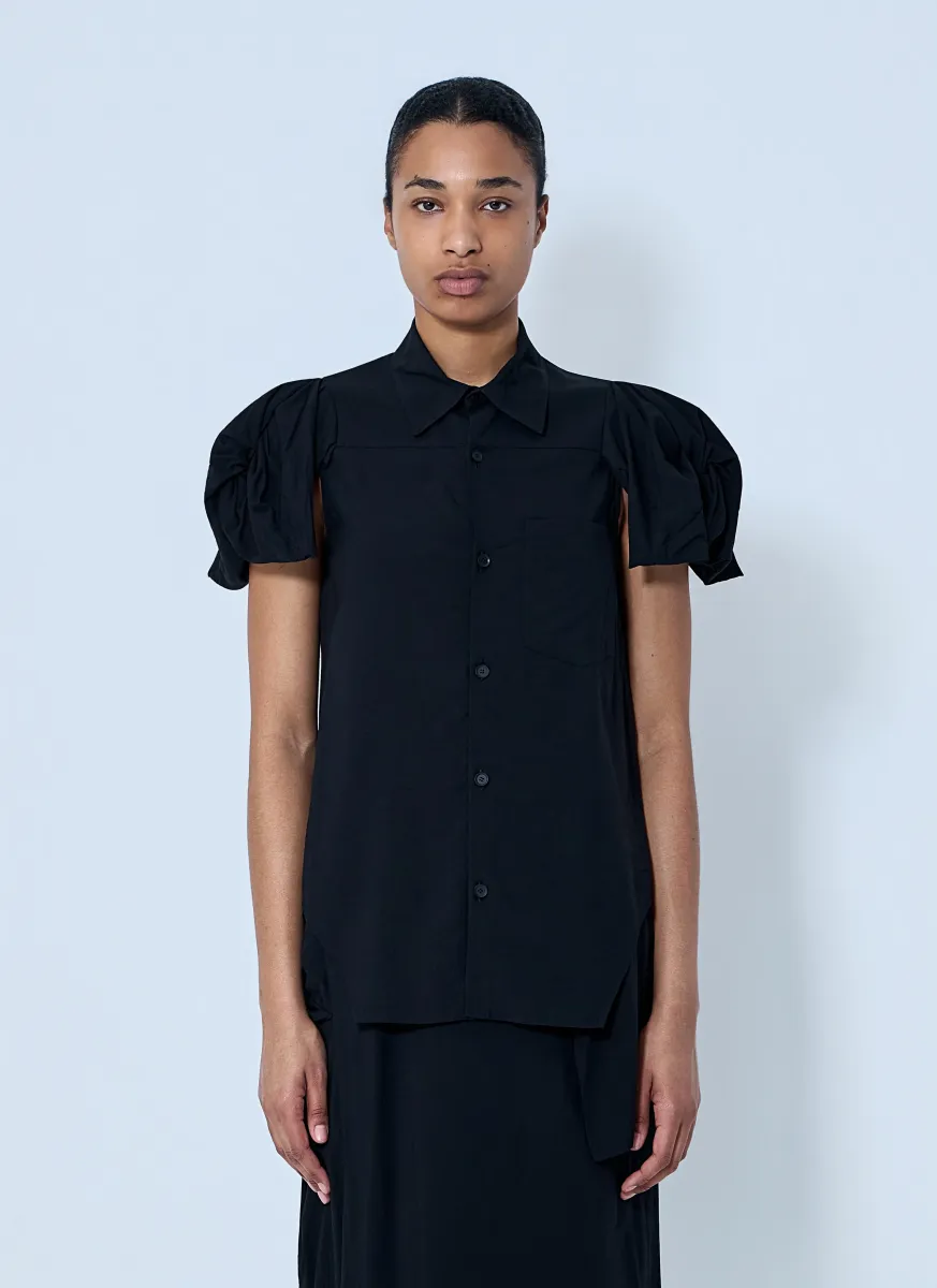 Twisted Sleeve Blouse