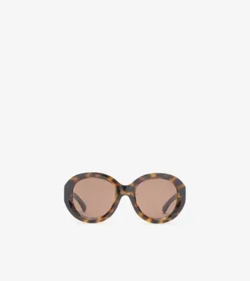 Heritage Round Sunglasses in Dark havana