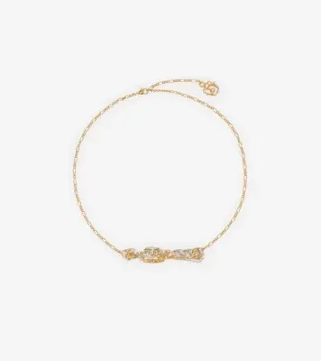 Logo Chain Necklace in Gold