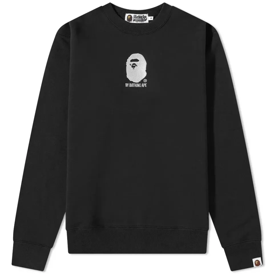 By Bathing Ape Embroidery Crew Sweat