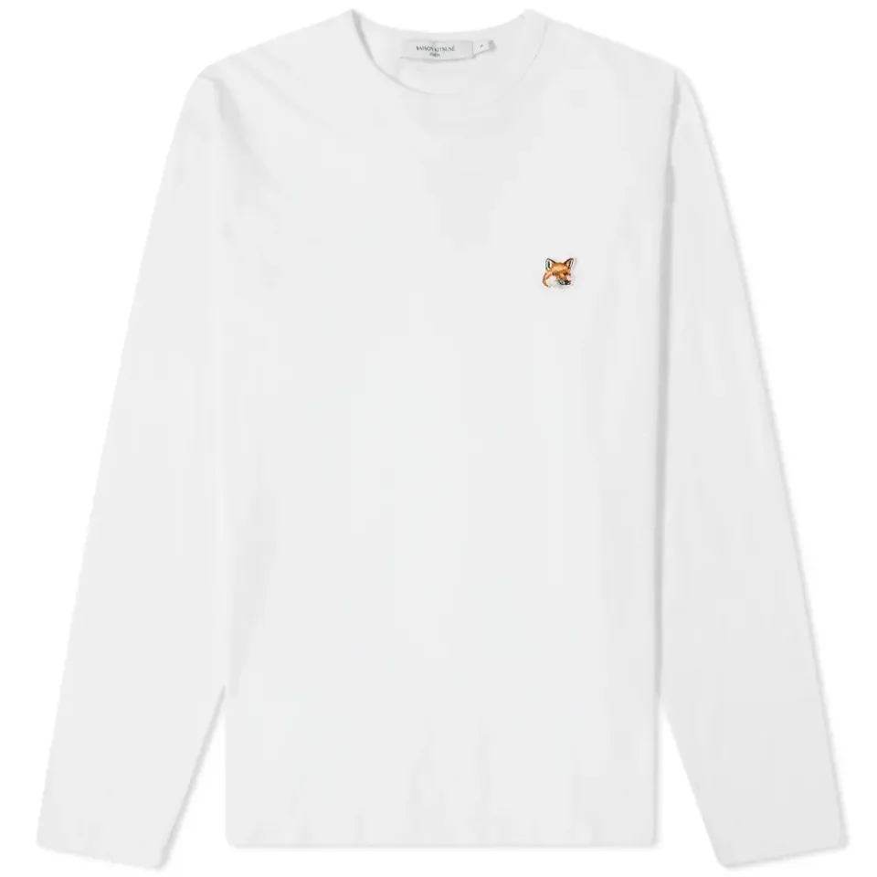 Maison Kitsuné Long Sleeve Fox Head Patch Regular T-Shirt