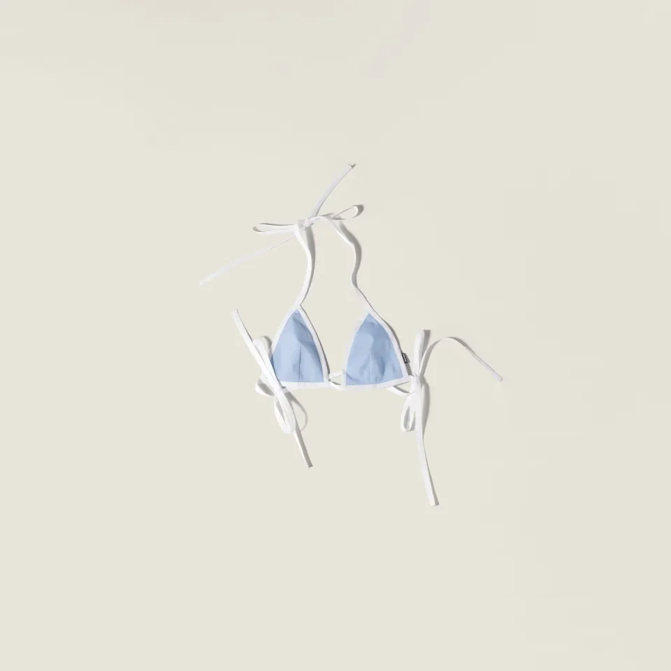 Poplin bikini top