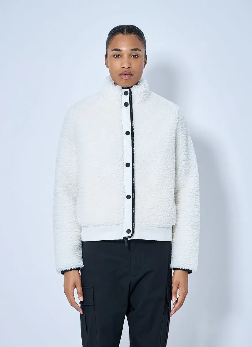Diamond-Quilted Padded Cardigan