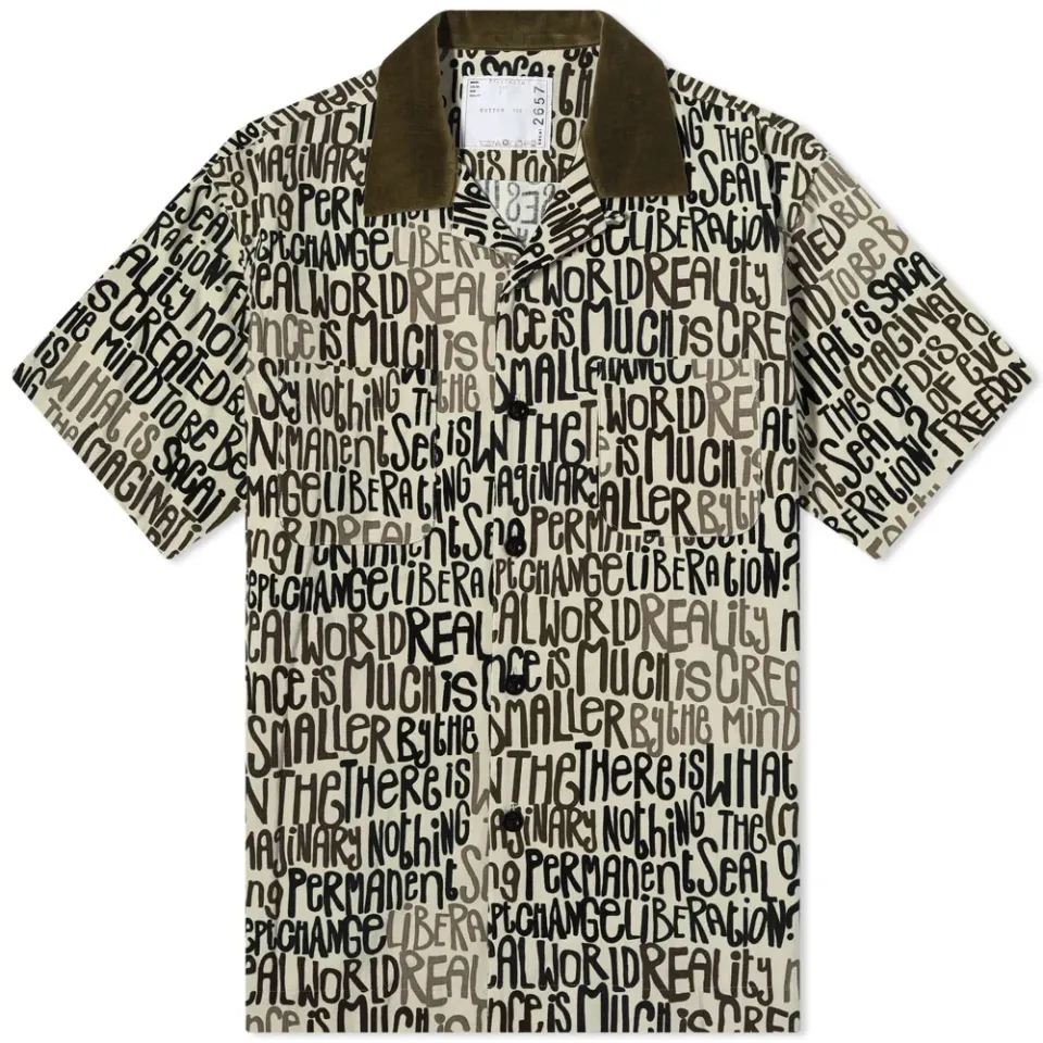 Message Print Vacation Shirt