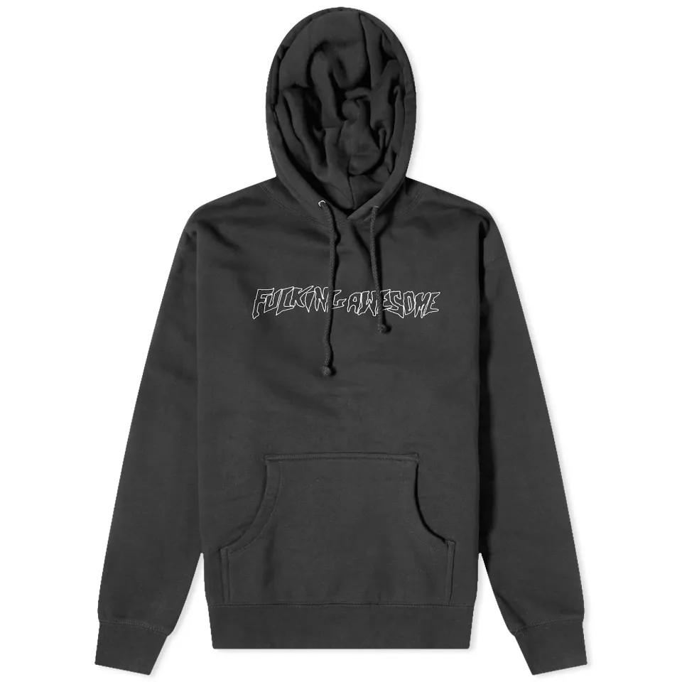 Outline Stamp Logo Hoodie