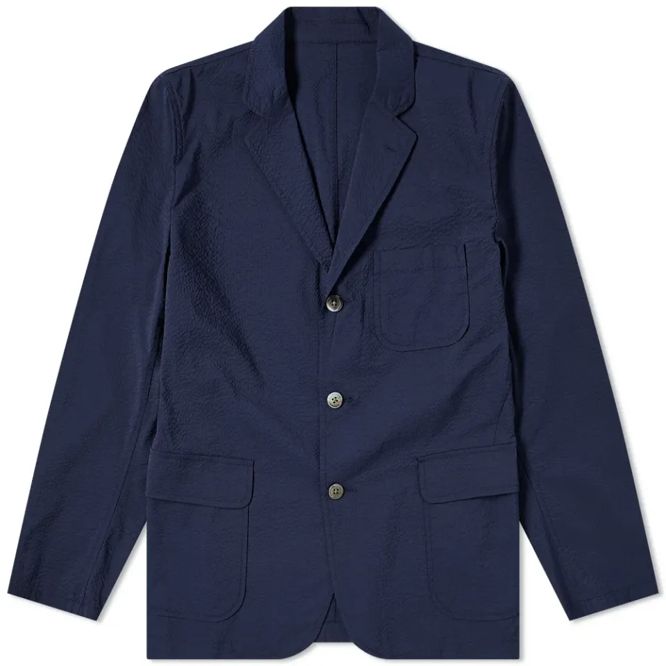 3 Button Seersucker Blazer