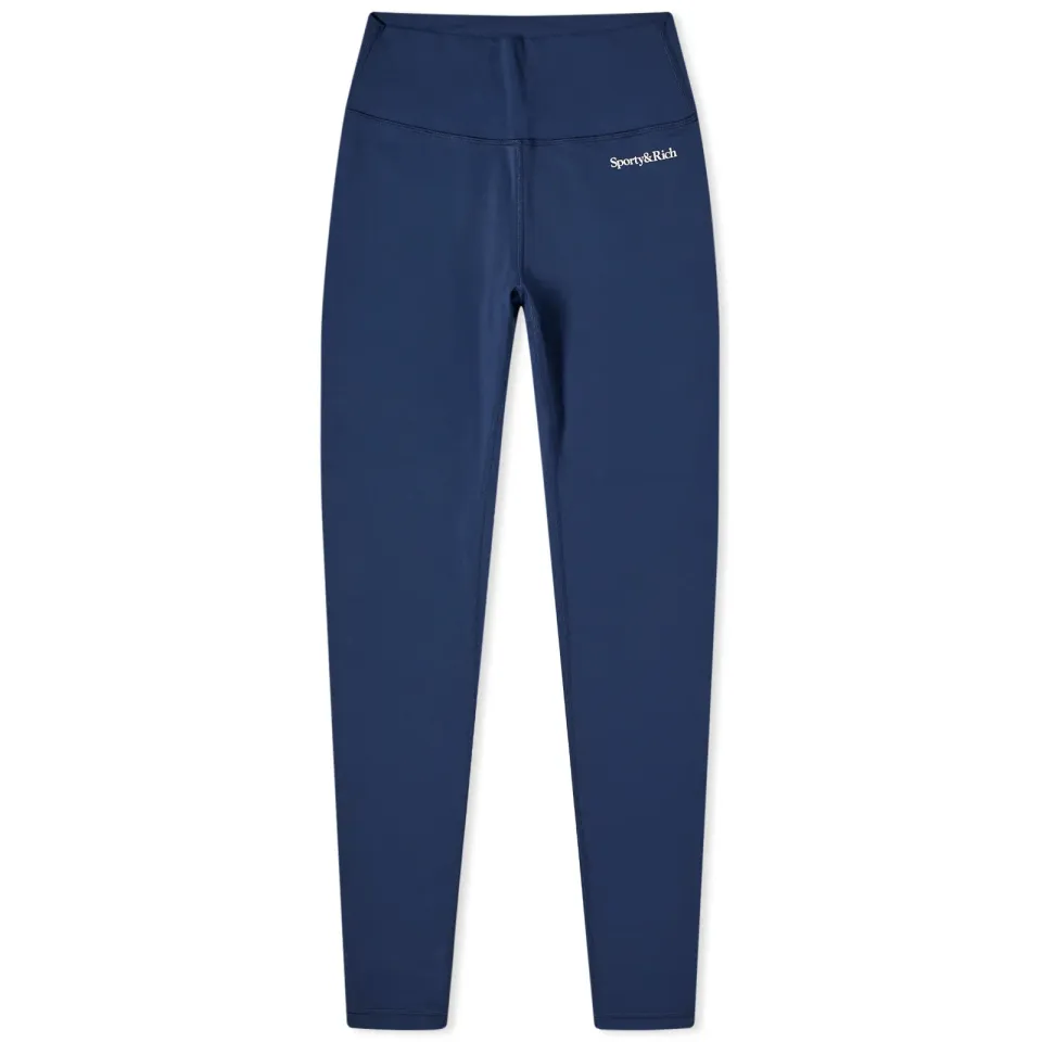 Serif Logo High Waisted Leggings
