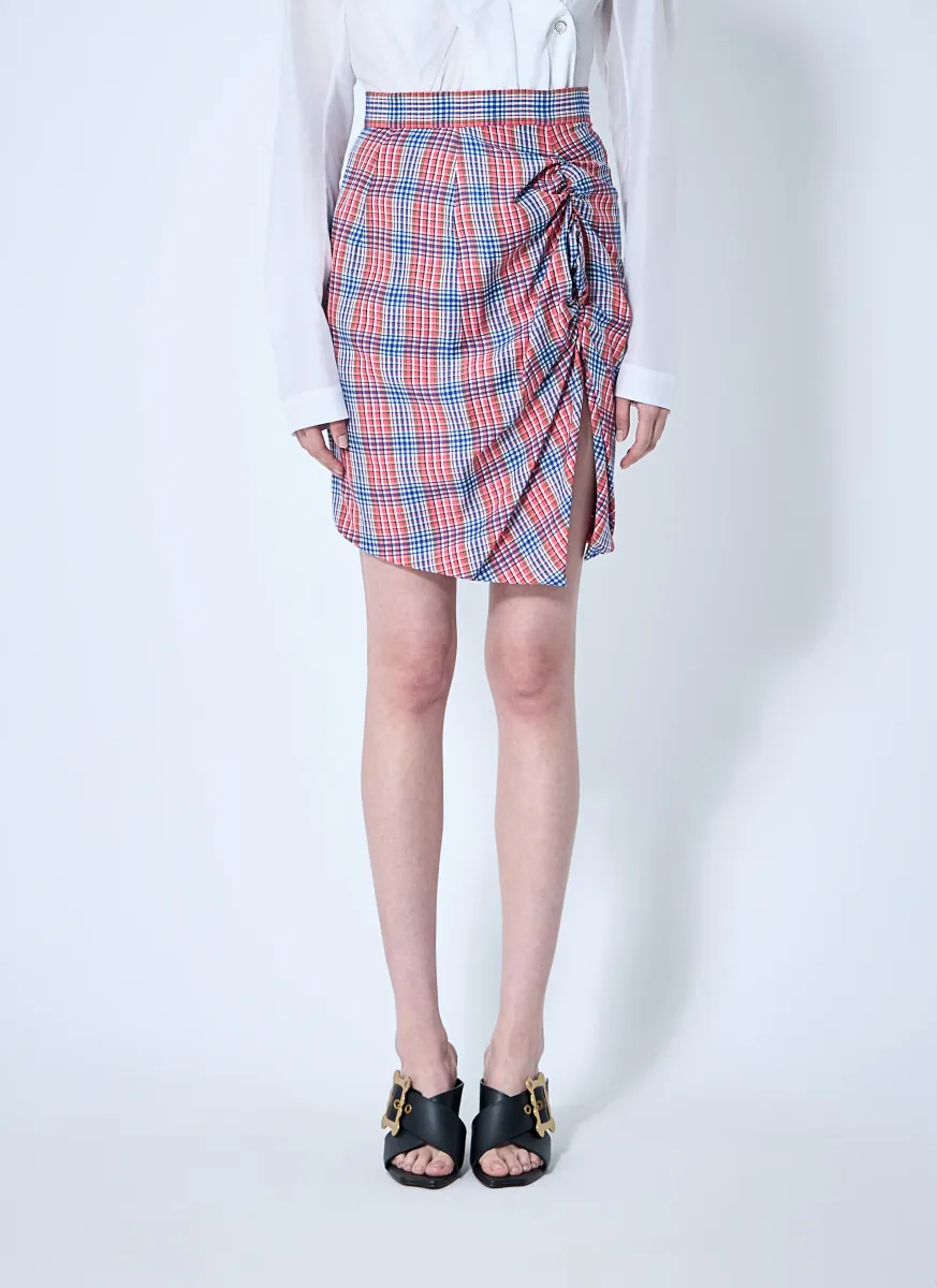 Check Mini Skirt