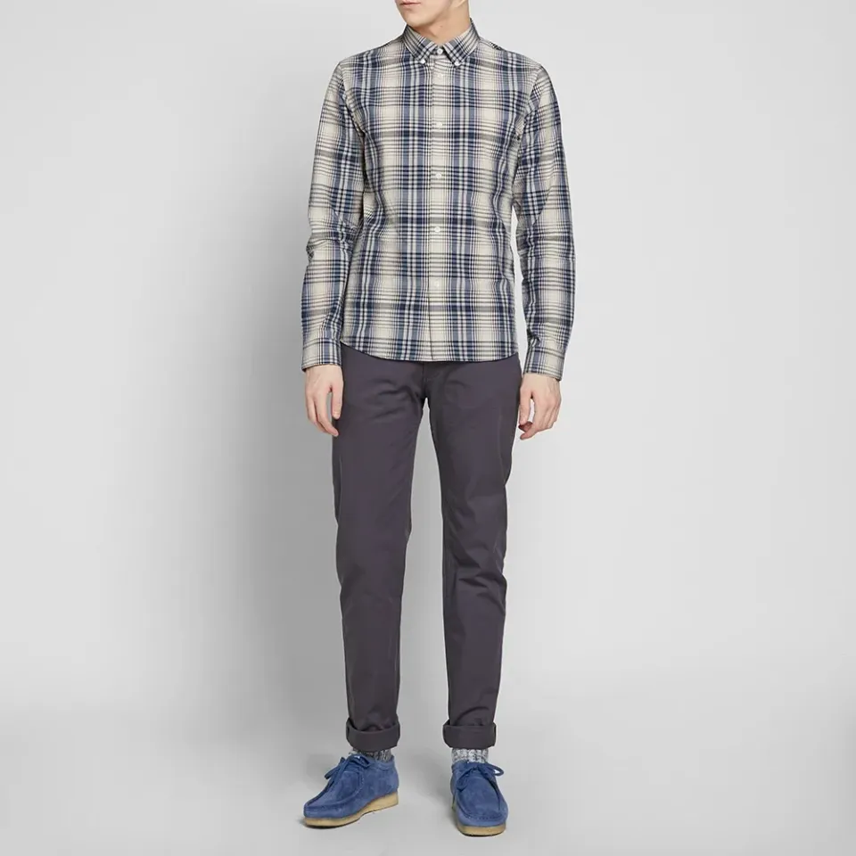 A.P.C. Button Down Checked Shirt