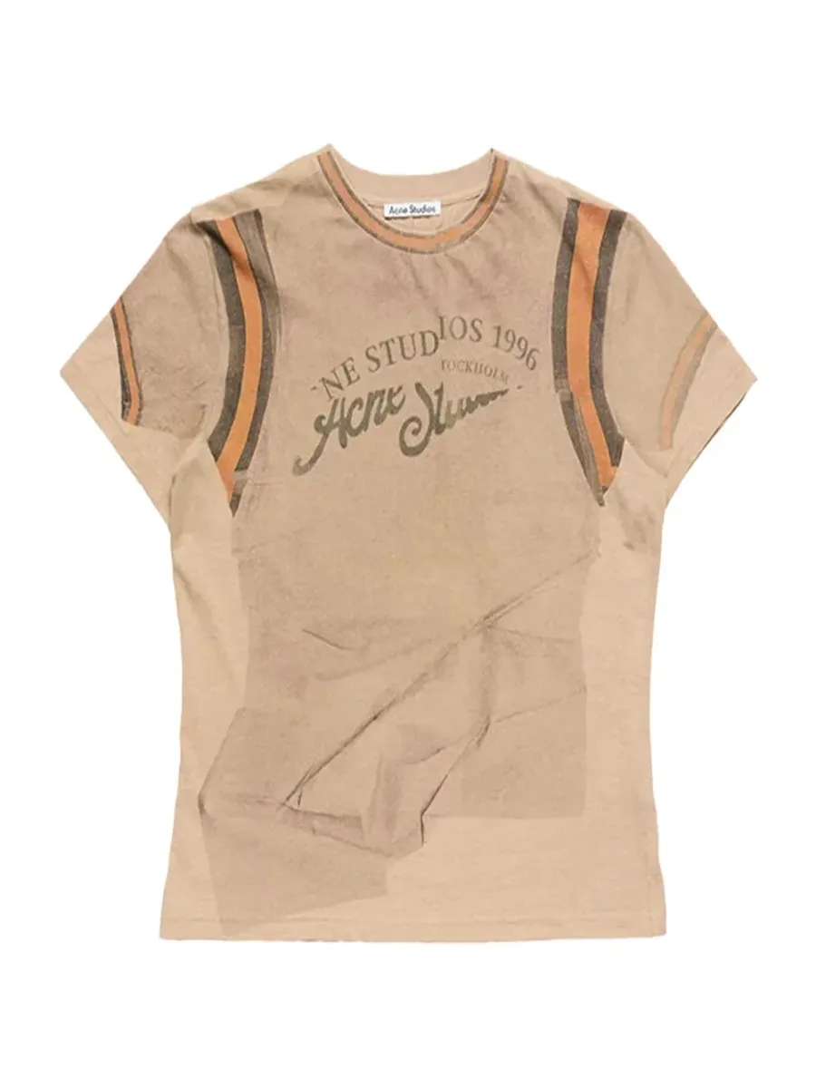 Women Graphic T-Shirt Sand Beige