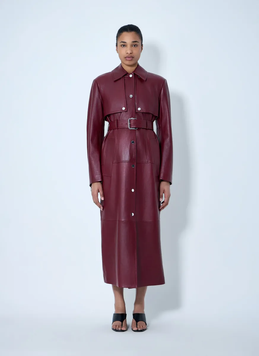 Long Leather Coat