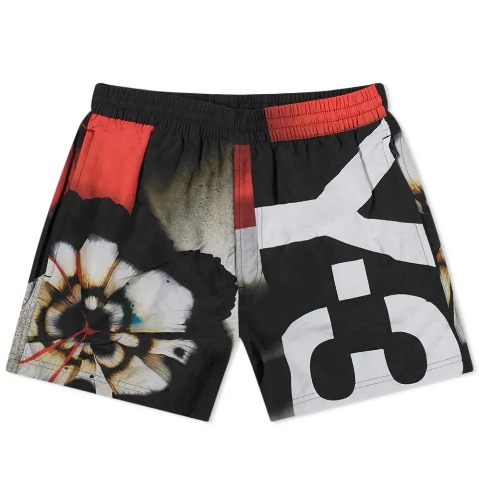 All Over Print Shorts Length Swim Shorts