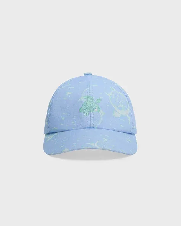 Men Linen Cap Bubbles Turtles 3d