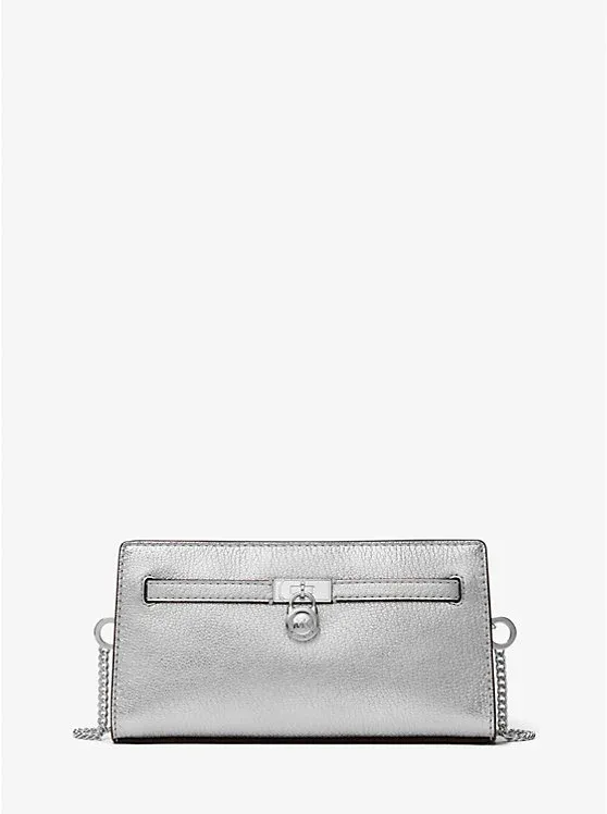 Hamilton Moderne Extra-Small Metallic Leather Convertible Crossbody Bag