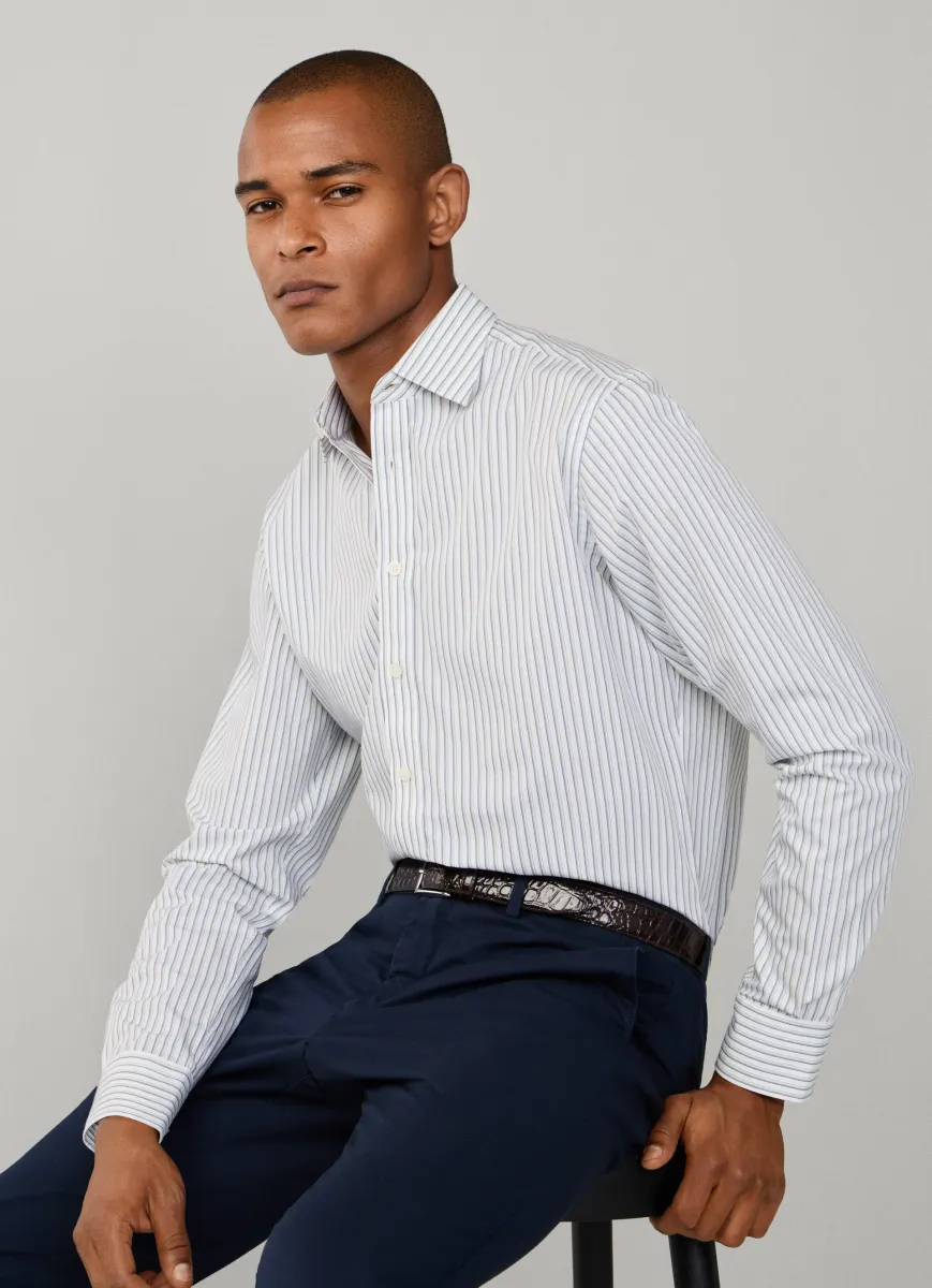 Classic Fit Two Tone Stripe Shirt