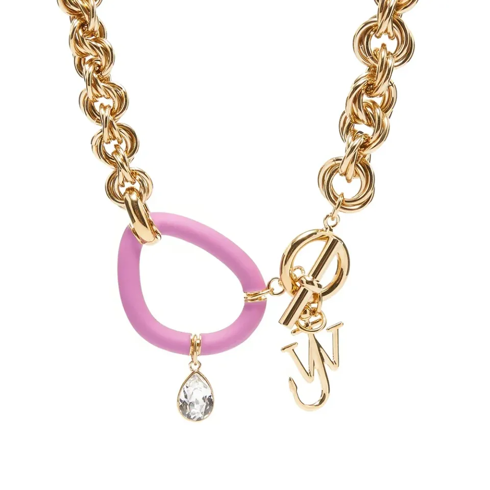 Oversized Chain Crystal Necklace
