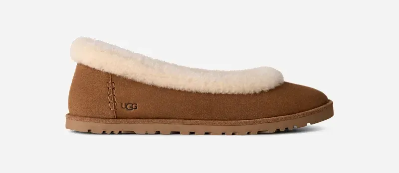 Zora Ballet Flat for Women, Suede