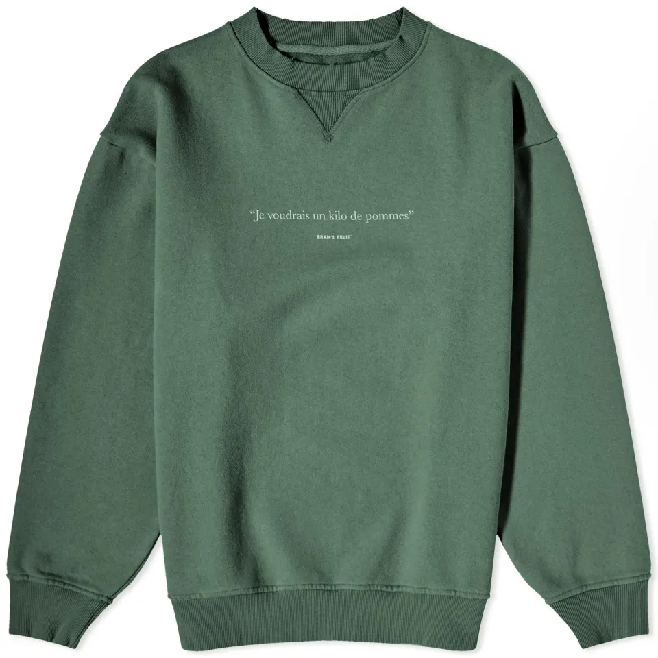 Distressed Slogan Sweater