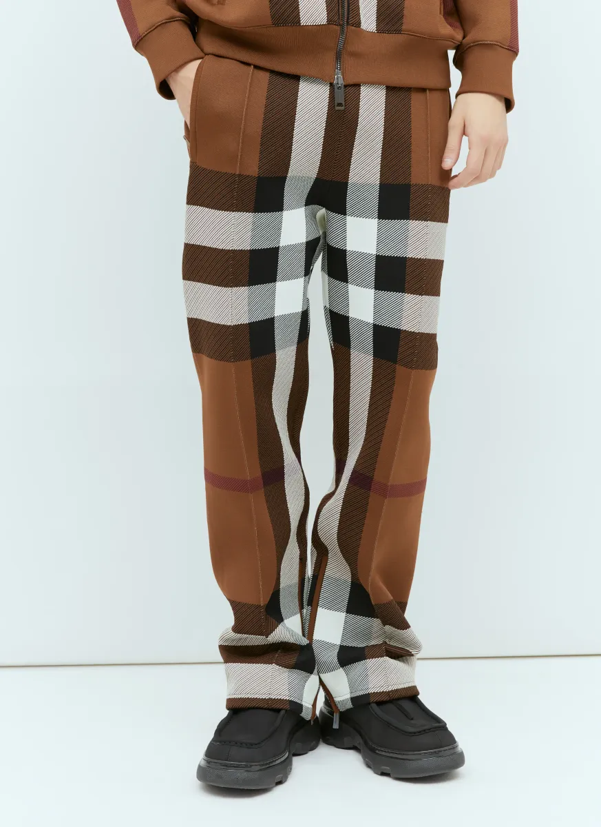Check Track Pants