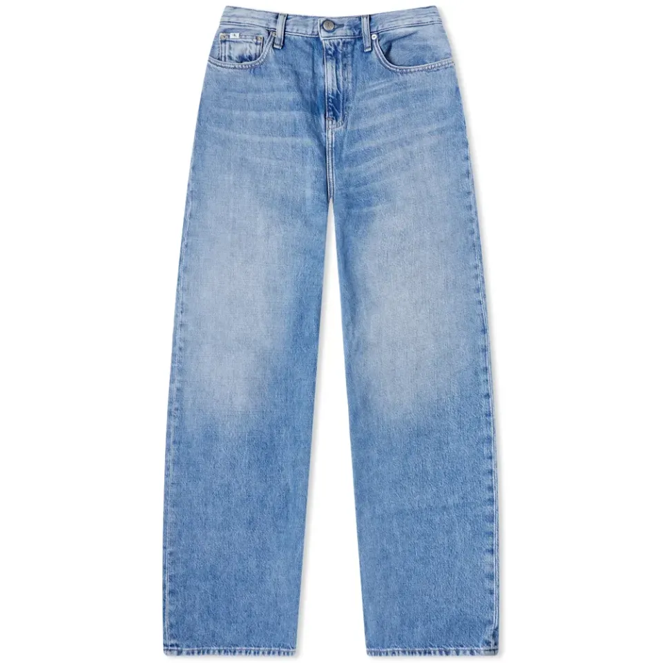 High Rise Relaxed Denim Pants