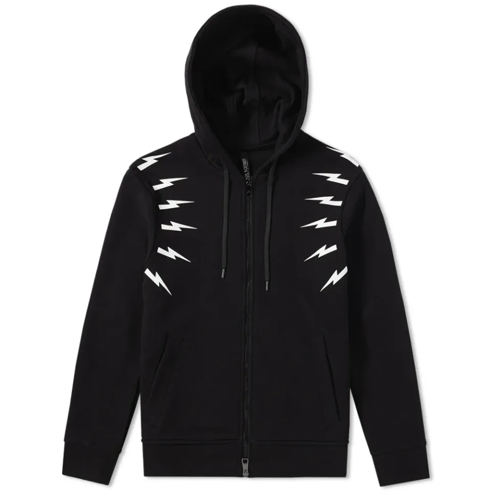 Fair Isle Thunderbolt Sleeve Hoody
