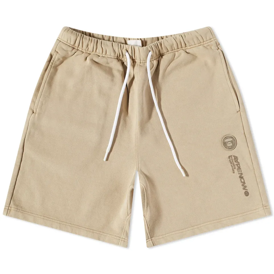 AAPE Silicone Badge Garment Dye Sweat Shorts