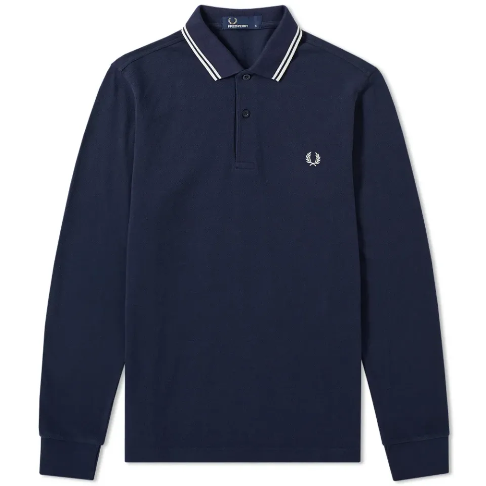 Fred Perry Long Sleeve Twin Tipped Polo