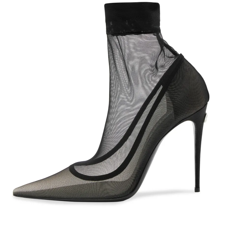 Mesh Heel Boots