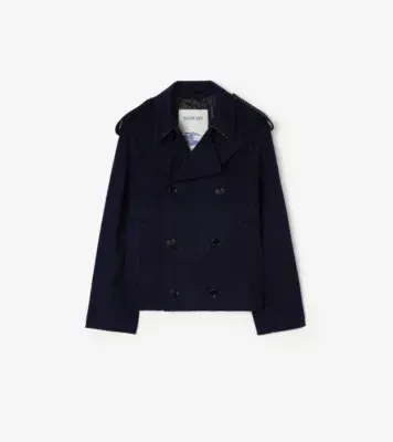 Cashmere Leadenham Trench Jacket in Navy