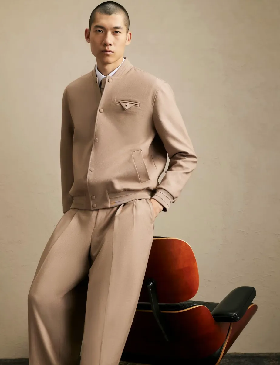 Smart Textured Bomber Jacket